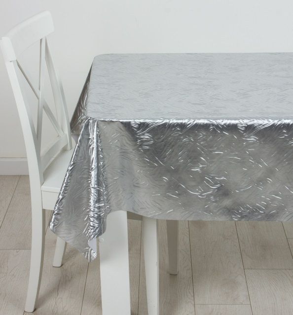 Клеенка на тк.основе "Аурум" Грация ветра (серебро) (1.40х20м)