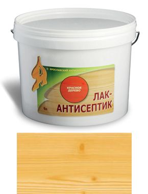 ЛАК-АНТИСЕПТИК деревозащитный состав цвет: лимонное дерево 9 л (уп.1 шт.)