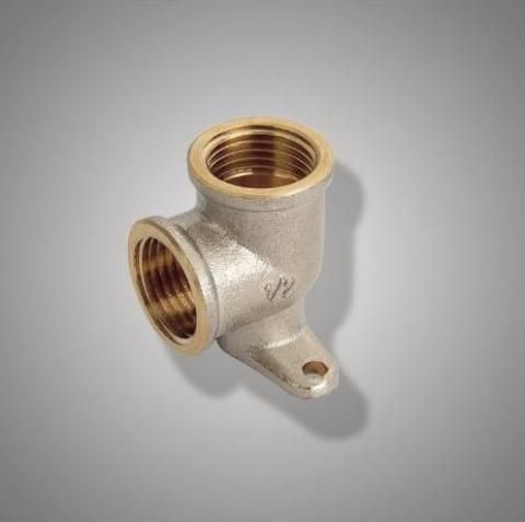 Уголок c креплением резьбовой латун. F 327.0404 (DZL1/2F*1/2F) (уп.5 шт.)