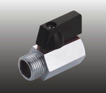 Мини-кран латун.никел. F 242.04 (FR 242 1/2FМ)