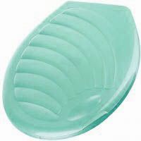 Крышка для унитаза жесткая зеленая (салатовая) "Ракушка"