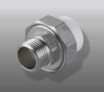 Муфта разъемная F 102.2505 (HJ 25*3/4M PN25) ППР-латунь (американка)(уп.6 шт.)