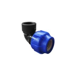 Отвод ПНД компрессионный с внутренней резьбой  25х1/2" (120/30) VALFEX