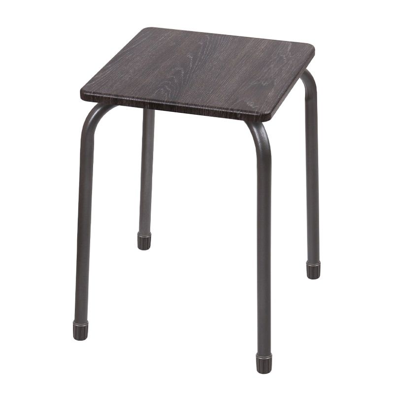 Табурет "Комфорт2" на 4-х опор. разборн. квадратн (МДФ). ТКМ2/ДШ дуб шале Ника