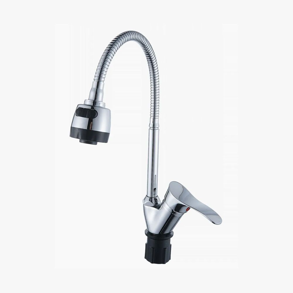 Смеситель для кухни монокомандный  хром  Potato Эверест B58-214M