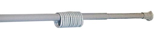 Карниз для ванной раздвижной серый (120-210см)