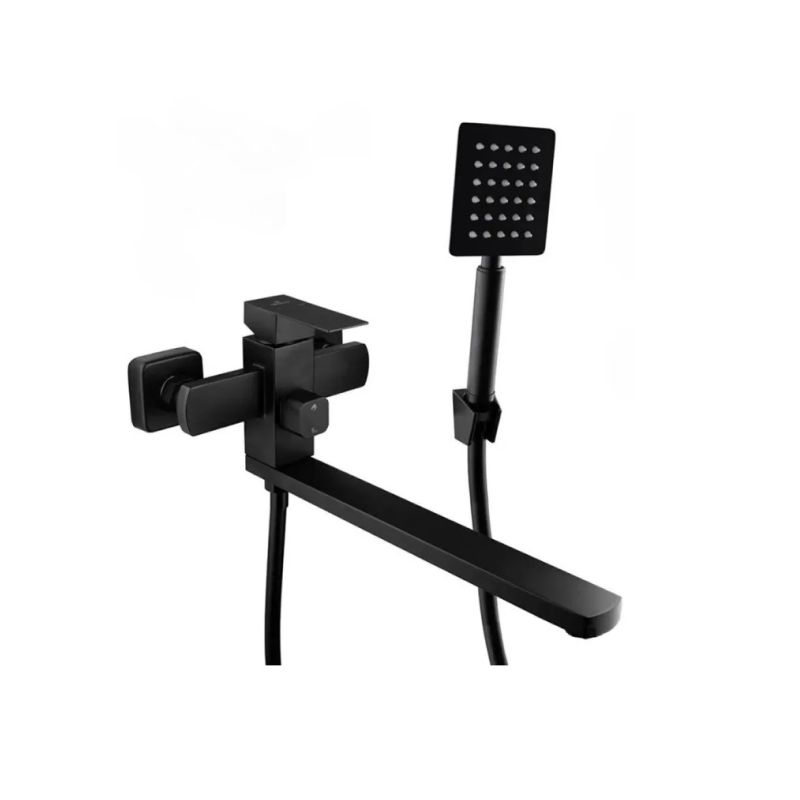Смеситель для ванны монокомандный чёрный Potato Diadonna D235-22BL