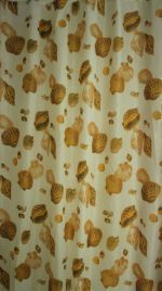 Штора для ванной тканевая бежевая, 1350, "Залел" эконом, 170-180*200