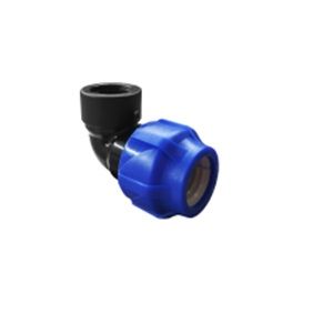 Отвод ПНД компрессионный с внутренней резьбой  20х1/2" (200/50) VALFEX