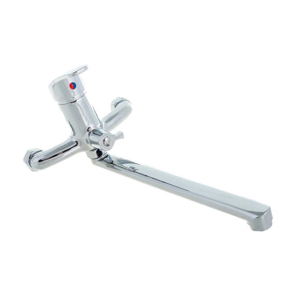 Смеситель для ванны и умывальника монокомандный  хром  Potato Эверест B22-029M