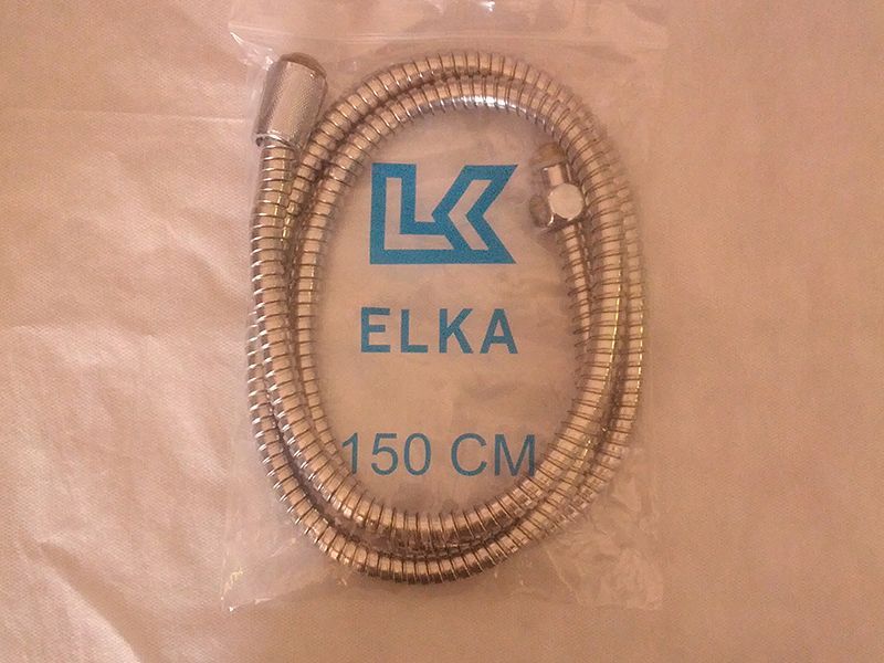 Душевой шланг  ELKA  150см внутр.шланг PVC двойной замок (имп-имп)