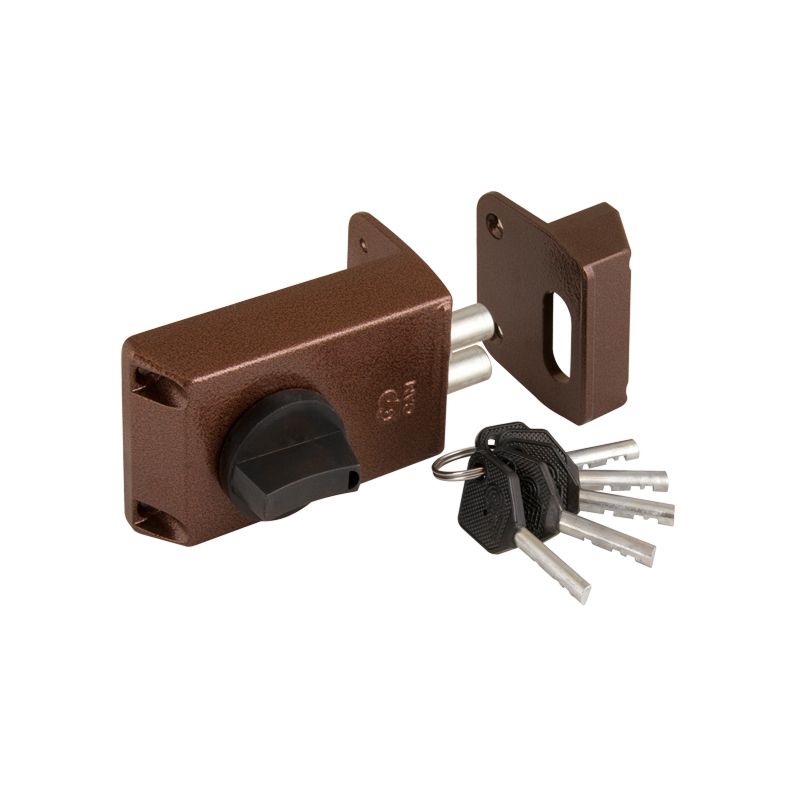 Замок накладной ЗНД1А/Д полимер/покр