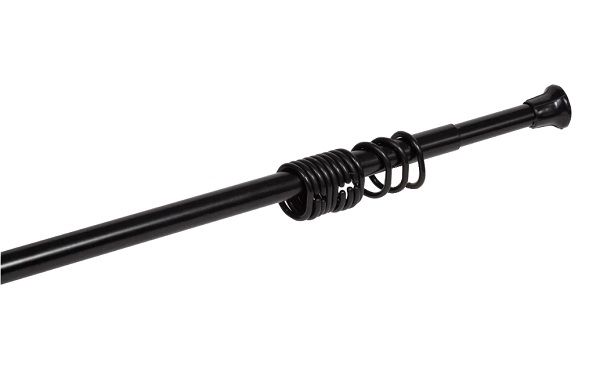 Карниз для ванной раздвижной черный (120-210см)