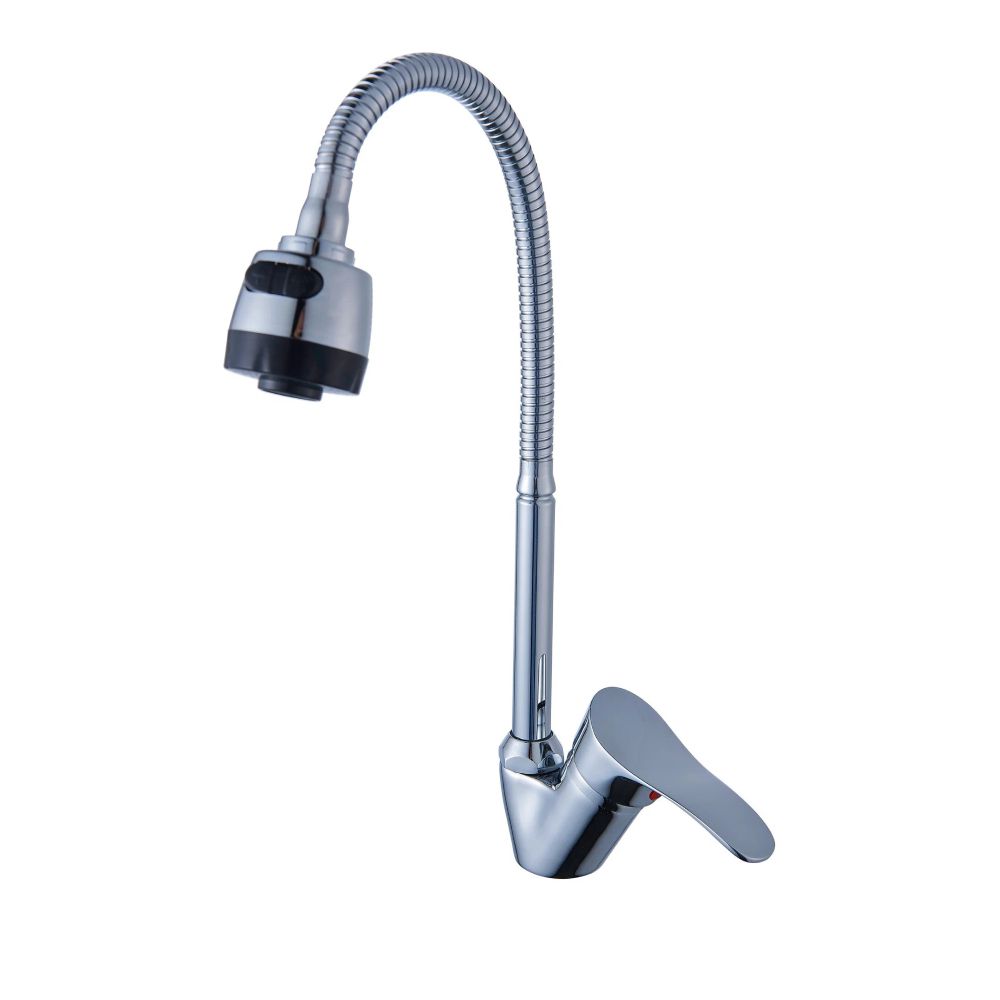 Смеситель для кухни монокомандный  хром  Potato Эверест B48-214M