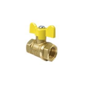 Кран шаровой N/P59 для ГАЗА    3/4" ВР/ВР ручка-бабочка, латунный VALFEX 11Б27фтМ (80/20)