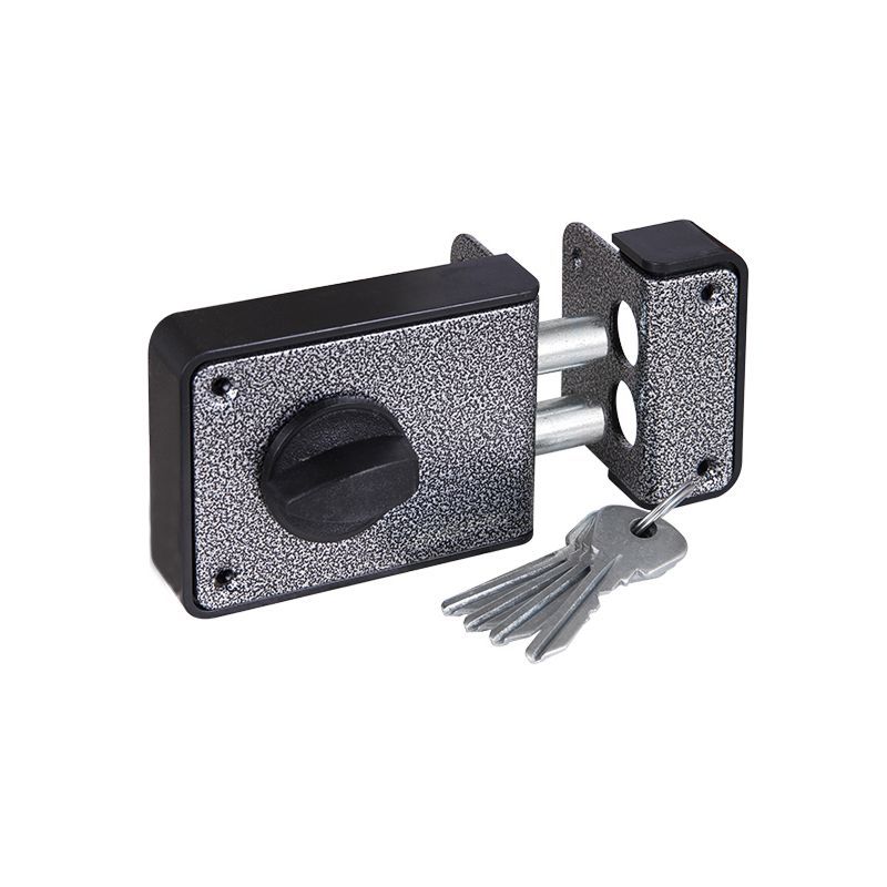 Замок накладной ЗН 1-3-1 серебро