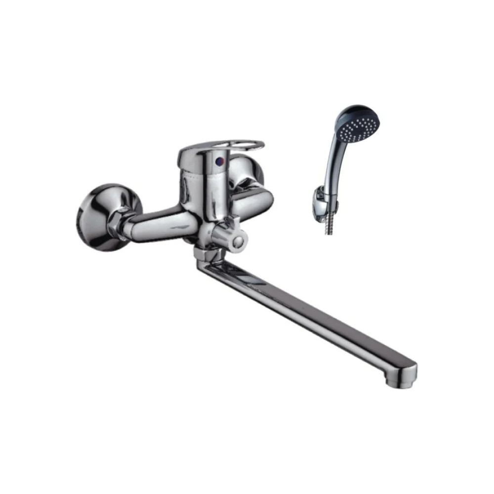 Смеситель для ванны и умывальника монокомандный  хром  Potato Эверест B22-023