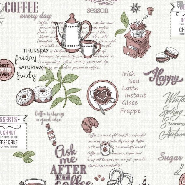 Обои Пончики винил. С32-03 0,5мх10м (упак.9 рул.)