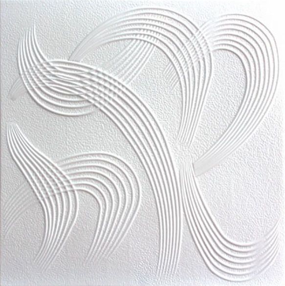 Плитка потолочная белая ламинированная Солид С-2040/38 (уп.152 шт)