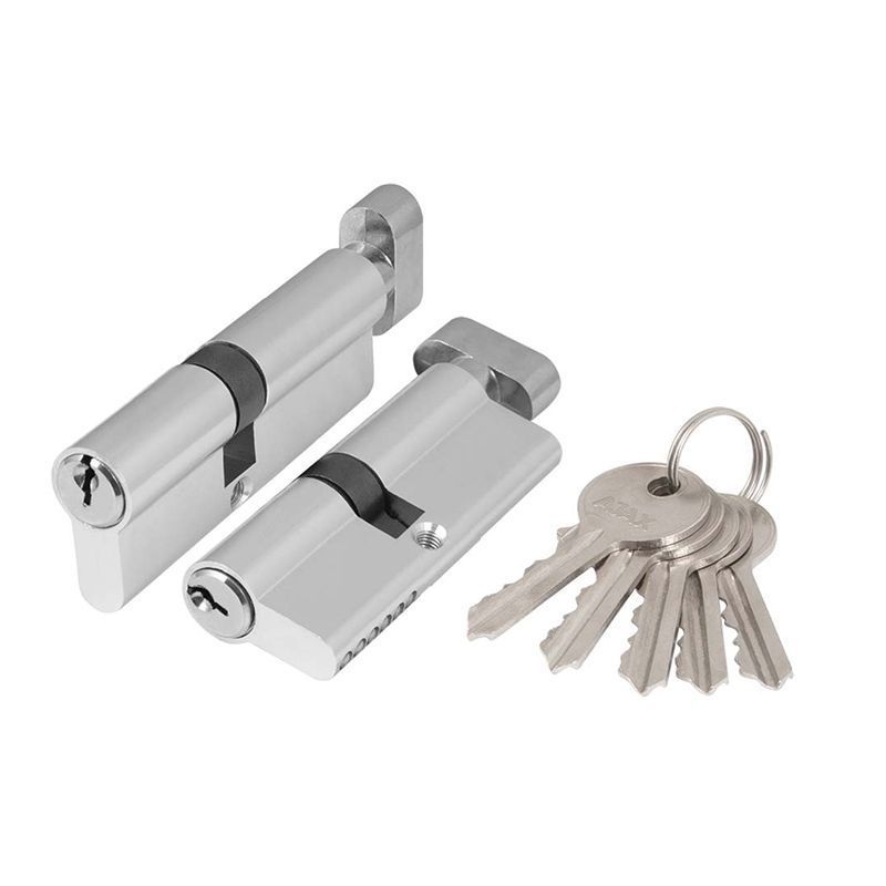 Цилиндровый механизм AZ1002Knob70 хром