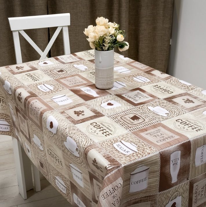 Клеенка на нетк.основе "Mirror" M 81233A Чай и Кофе (1,40х20м)