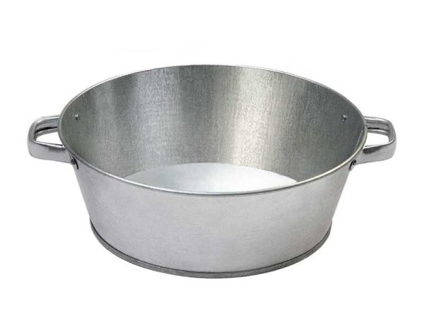 Таз оцинкованный 9л круглый