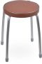 Табурет "Фабрик2" ТФ02/К без обода 4-х опор.(кругл.сидение) кор. Ника