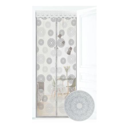 Сетка москитная на магнитах 100х210см СЕРЫЙ ОРНАМЕНТ (упак.40шт.)