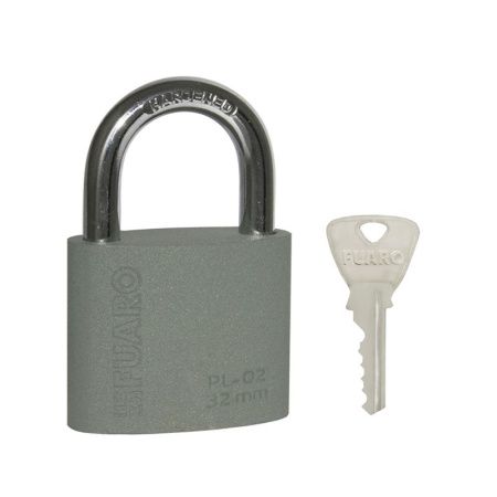 Замок навесной PL-PROTEC-0232 3key (PL-02-32) англ. /блистер