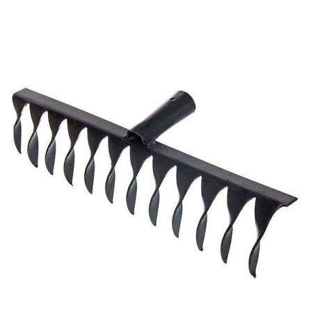 Грабли садово-огородные 12 зуб. рельсовая сталь витые (упак.10шт.) (Магнитогорск)