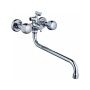 Смеситель для ванны и умывальника двухручковый хром Potato Эверест  B 22-336