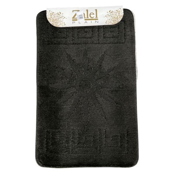 Набор ковриков Залел (2предмет) 55х85/45х55 черн.