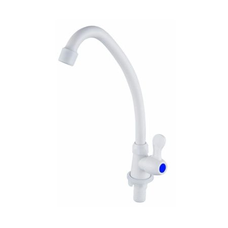 Кран водоразборный одноручковый на холодную воду юелый  Potato Эверест B41-338