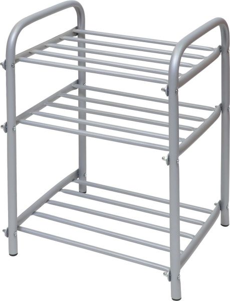 Этажерка 1 для обуви разборн. ЭТ1/МС (700х660х300) 4 полки. матовый серый Ника