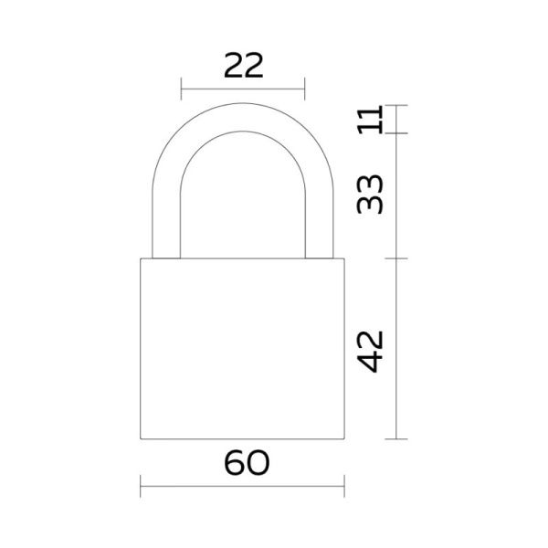 Замок навесной PL-WEATHER-1560 Black 4 fin key ( PL-15-60) диск. /блистер