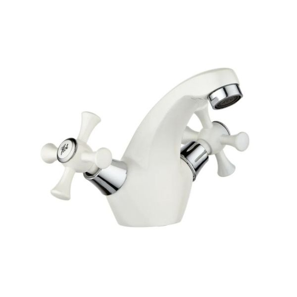 Смеситель для раковины двухручковый  кремовый  Potato Эверест B10-0647