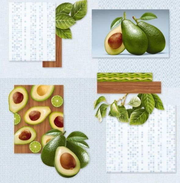 Обои Авокадо мойка С3В-Ф772-01 0,5м*10м (упак. 15 рул. Саратов)