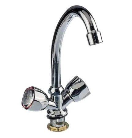 Смеситель для кухни двухручковый хром Potato P 4966 (уп.2шт.)