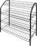 Этажерка 1 для обуви разборн. ЭТ1/Ч (700х660х300) 4 полки. черн.Ника