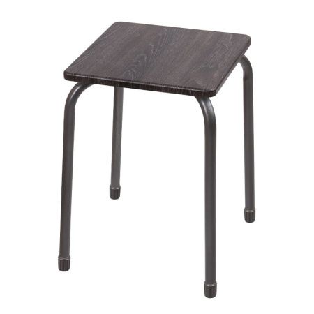 Табурет "Комфорт2" на 4-х опор. разборн. квадратн (МДФ). ТКМ2/ДШ дуб шале Ника