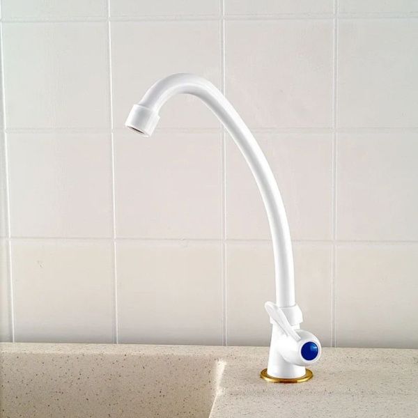 Кран водоразборный одноручковый на холодную воду юелый  Potato Эверест B41-338