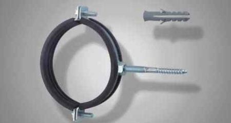 Хомут с дюбелем JSGK-4" (106-112мм) (упак.10шт.)