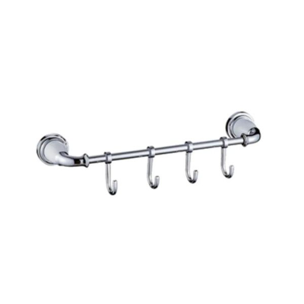 Держатель полотенец трубчатый (4 крючка) P7214-4 (72 серия)