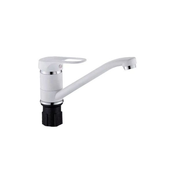 Смеситель для кухни монокомандный  белый  Potato Эверест B49-0257