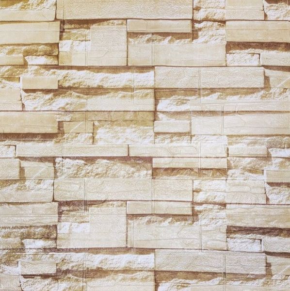 Панель самокл. 3D 700х770х3,0мм арт.324 «Камень ЛОФТ натур» (упак. 10шт.) (ДЕКОФИКС)