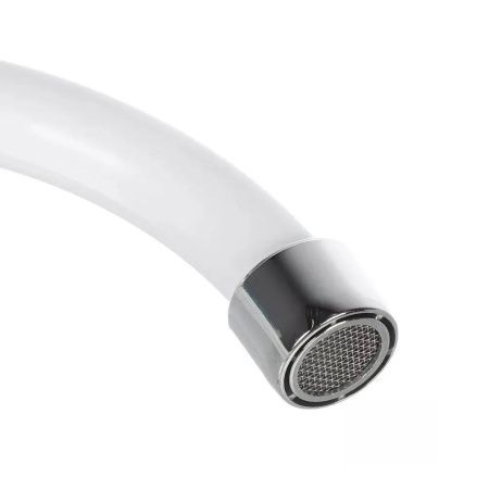 Смеситель для кухни двухручковый  белый  Potato Эверест B49-3597