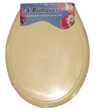 Крышка для унитаза жесткая бежевая "Классик"