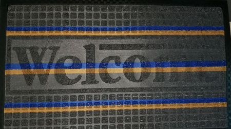 Коврик ворсовой Мультиколор 80х120 прямоугольный серый