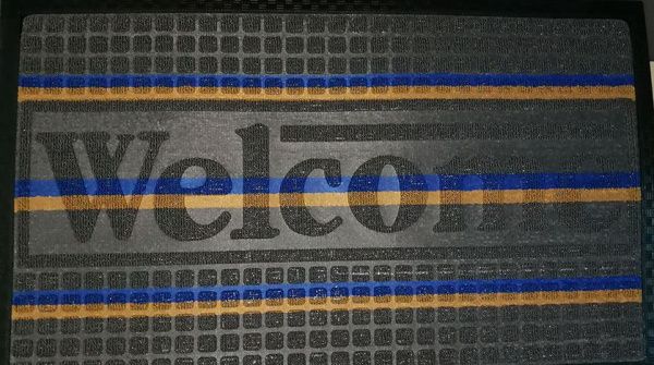 Коврик ворсовой Мультиколор 80х120 прямоугольный серый