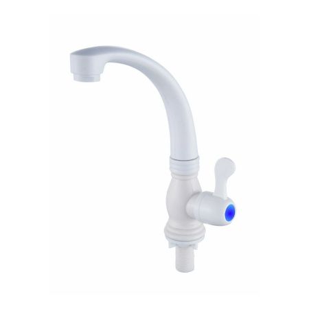 Смеситель для кухни монокомандный белый Potato Эверест B 42-337